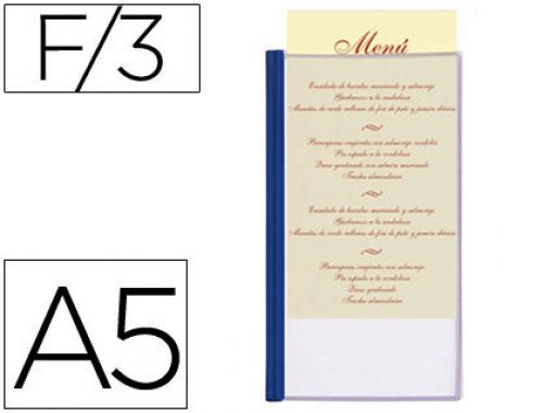 Porta-menus liderpapel formato din a5 com 3 pag , Liderpapel , 37686 , 8423473376861